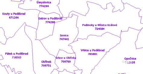 Mapa Senice s vyznačenými reštauráciami