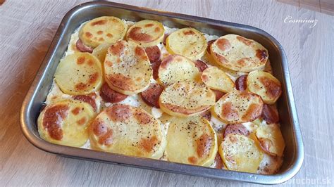 Servírované prekladané zemiaky