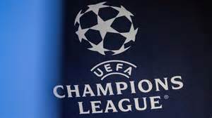 Grafika s logom UEFA Champions League a nápisom 