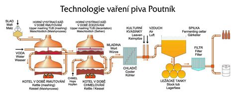 Grafické znázornenie procesu výroby piva