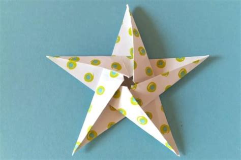 origami hviezda návod