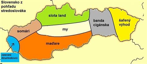 Mapa poľnohospodárskych oblastí Slovenska