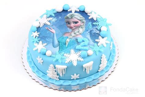 torta s tematikou Ľadového kráľovstva