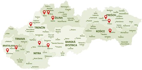 mapa znázorňujúca predajne s najväčším počtom balení hranoliek