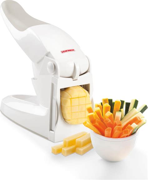 Ilustrácia rôznych druhov krájačov na hranolky