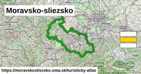 Mapa regiónu Sliezsko