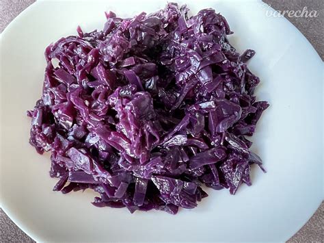 Červená kapusta dusená s tofu