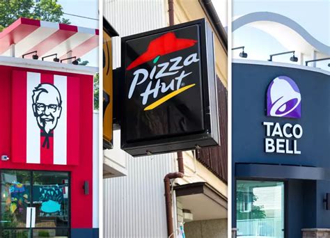 Logá KFC, Pizza Hut a Taco Bell