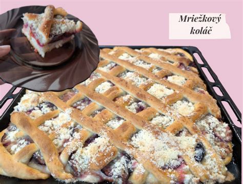 Schéma prípravy mriežkového koláča