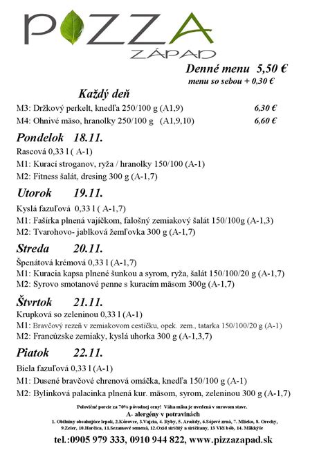 Logo spoločnosti PIZZA ZÁPAD, s.r.o.