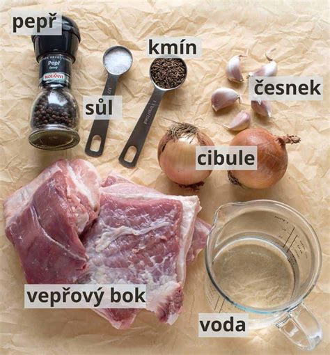Suroviny na bravčovú kotletu