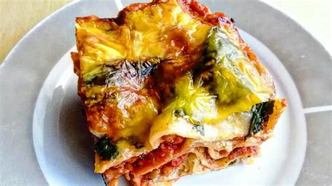 Zloženie zeleninových lasagní