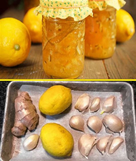 Ingrediencie pre recept: citrón, cesnak, zázvor