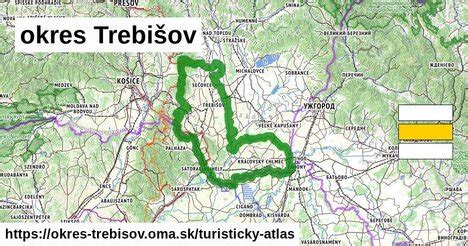 mapa okresu Trebišov