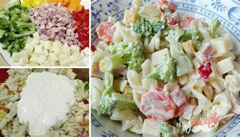 šalát s jogurtovým dressingom