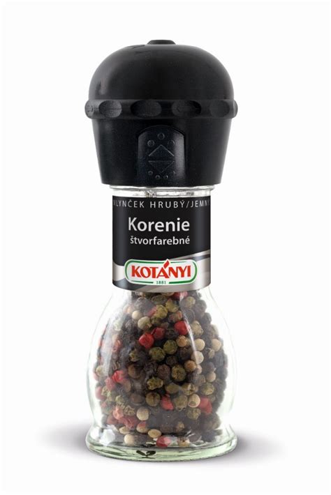 Zelené korenie v mlynčeku