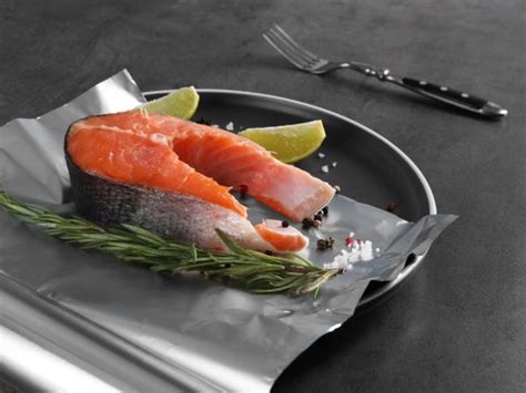 Alobal pripravený na balenie jedla