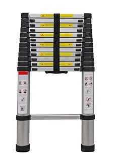 Fotografia univerzálneho hliníkového rebríka v rôznych konfiguráciách