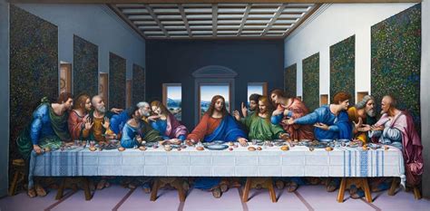 Leonardo da Vinci - Posledná večera (detail)