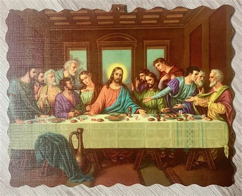 Detail tváre apoštola na diele Posledná večera