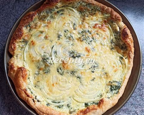 Ingrediencie na špenátový quiche