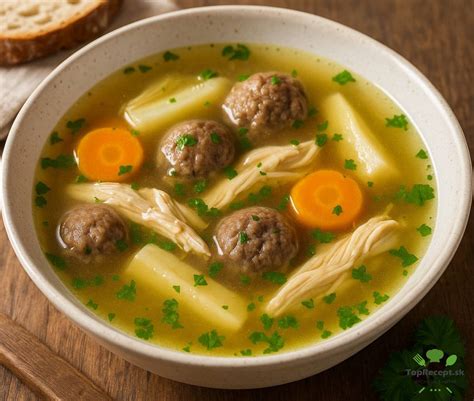 Hotová francúzska polievka s pečeňovými haluškami
