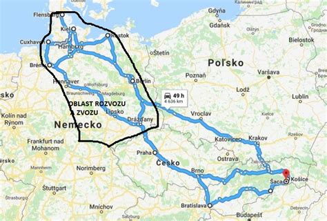 Mapa kulinárskych oblastí Nemecka