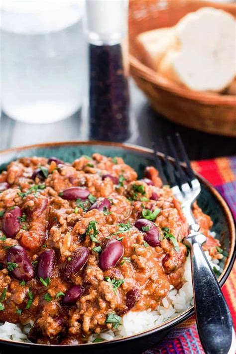 Chilli con fazuľa