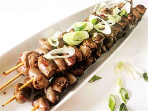 Grilované kuracie srdiečka