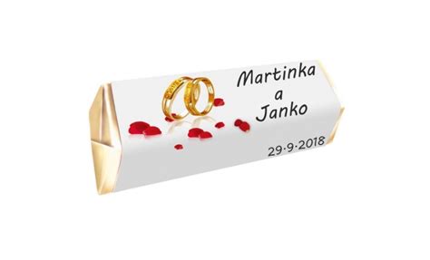 Svadobná čokoláda ako darček pre hostí