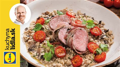 Tanier s hubovým rizotom