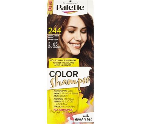 Schéma aplikácie Palette Color Shampoo