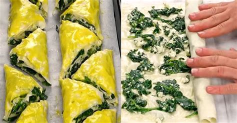 Špenátové trojuholníky s feta syrom