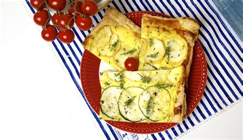 Slaný koláč s cuketou a ricottou