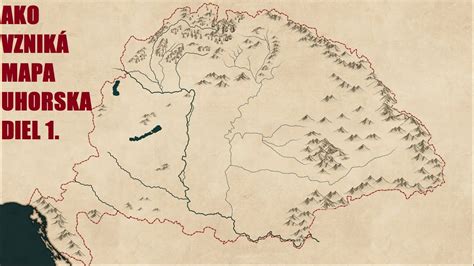 Mapa Uhorska s vyznačenou Dolnou zemou