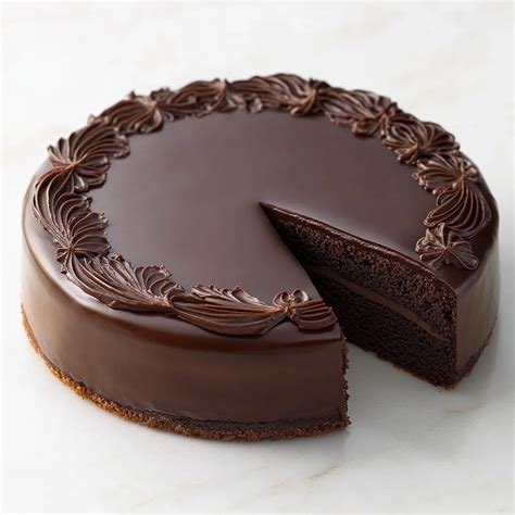 Detail čokoládovej Sacher torty