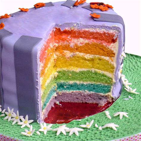 Farebná hnedo-modrá torta