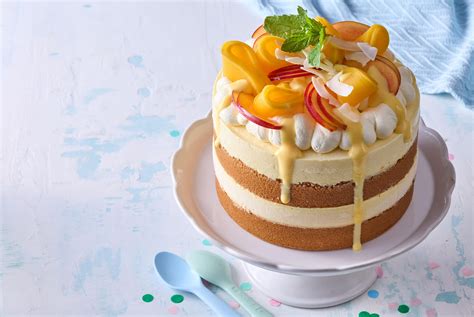 Tropická torta s motívmi leta