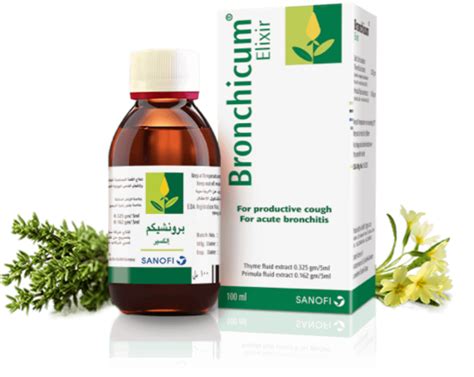 Obal lieku Bronchicum sirup