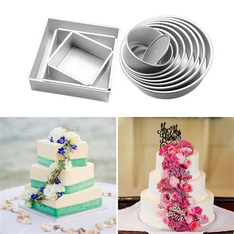 schematické znázornenie veľkostí tortových foriem