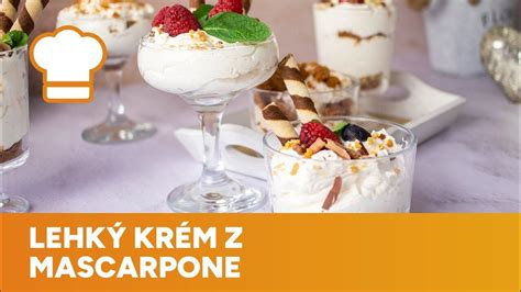 Fotografia hotového krému z mascarpone a tvarohu