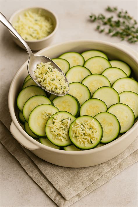 Vrstvenie cuketových lasagní