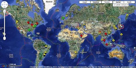 Mapa prírodných katastrof