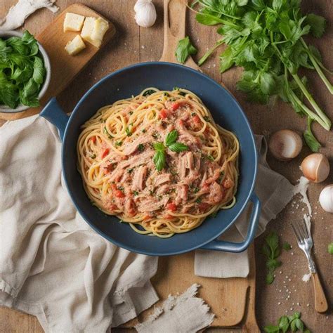 Špagety pripravené na zapekanie v pekáči