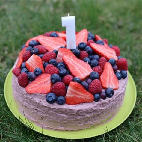 Torta k prvým narodeninám bez cukru