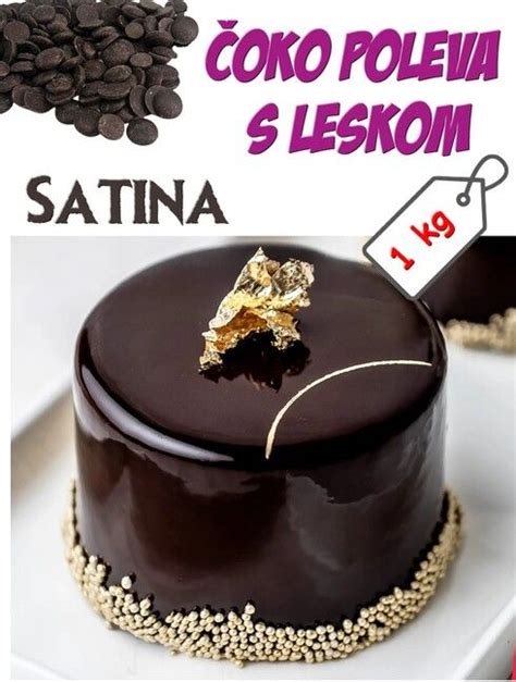 Štruktúra čokoládovej polevy na torte