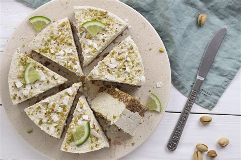 rozložený vegánsky cheesecake