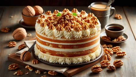 Detail zdobenia orechovej torty