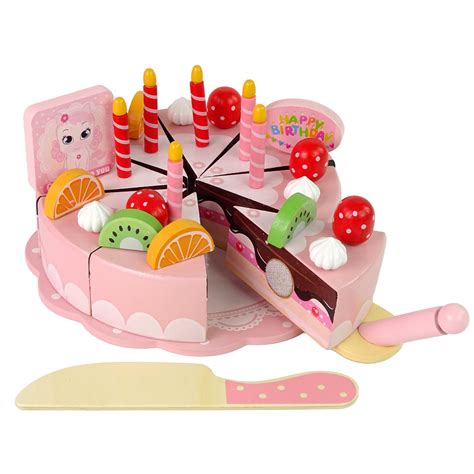 Detská drevená torta s príslušenstvom