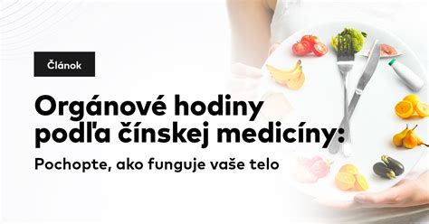 Časovanie jedál podľa čínskej medicíny